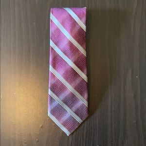 Damon Burgundy and White Necktie
